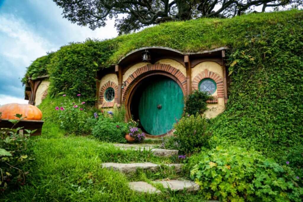 hobbit hole on a green hill